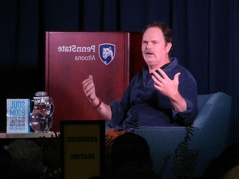 Actor Rainn Wilson speaks at Penn State Altoona